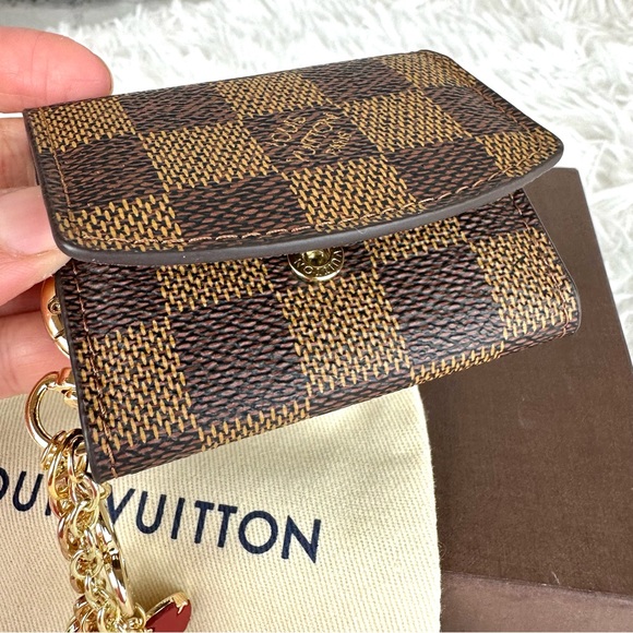 Louis Vuitton Damier Ebene keychain bag charm key fob holder custom key⦠- Picture 7 of 12